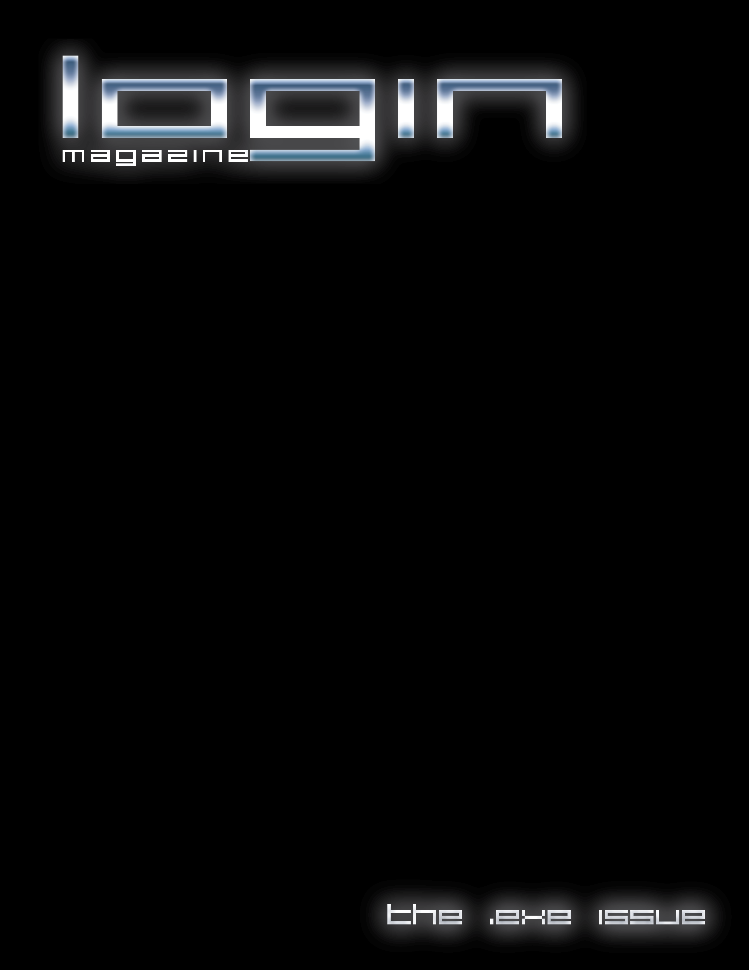 Issue 01 front cover